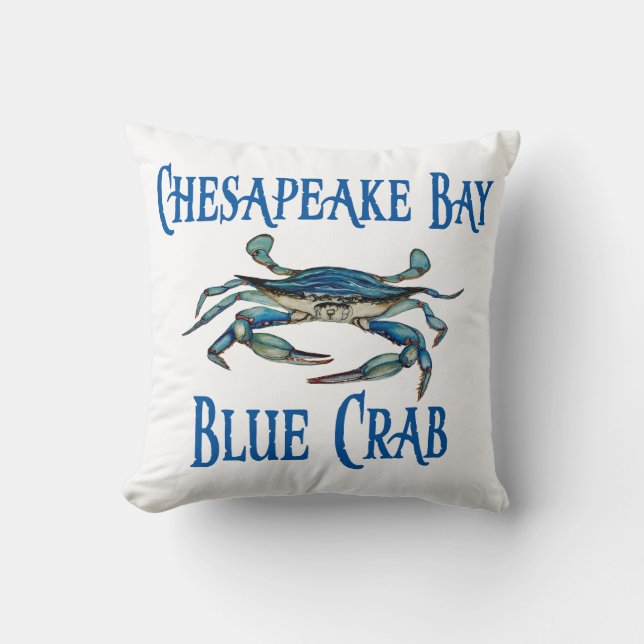 Cheapake Bay Blue Crab Kissen (Vorderseite)
