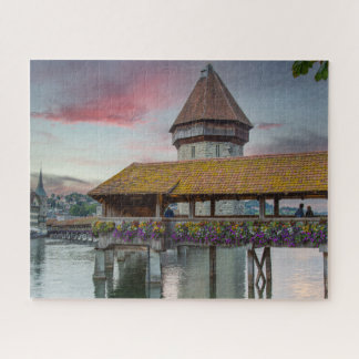 Cheapel Bridge in Luzern, Schweiz Puzzle
