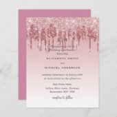 CHEAPEST Rose Gold Pink Glitzer Hochzeit (Vorne/Hinten)