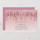 CHEAPEST Rose Gold Pink Glitzer Hochzeit (Vorne/Hinten)