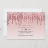 CHEAPEST Rose Gold Pink Glitzer Hochzeit (Vorderseite)