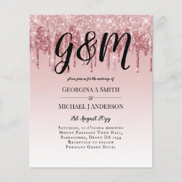 CHEAPEST Rose Gold Pink Glitzer Hochzeit