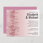 CHEAPEST Rose Gold Pink Glitzer Hochzeit (Vorne/Hinten)