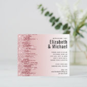 CHEAPEST Rose Gold Pink Glitzer Hochzeit (Stehend Vorderseite)