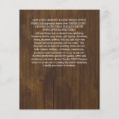 CHEAPEST WEDD INVITATIONS Sonnenblumen Eukalyptus Flyer (Hinten)