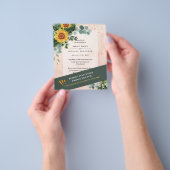 CHEAPEST WEDD INVITATIONS Sonnenblumen Eukalyptus Flyer (Gruppe)