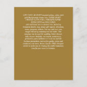 CHEAPEST WEDD INVITATIONS Sonnenblumen Eukalyptus Flyer (Hinten)