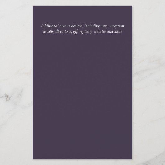 CHEAPEST Wedding Invitation Green Wreath BUDGET (Rückseite)