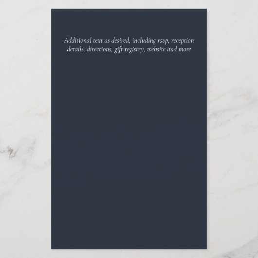 CHEAPEST Wedding Invitation Green Wreath BUDGET (Rückseite)