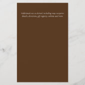 CHEAPEST Wedding Invitation Green Wreath BUDGET (Rückseite)