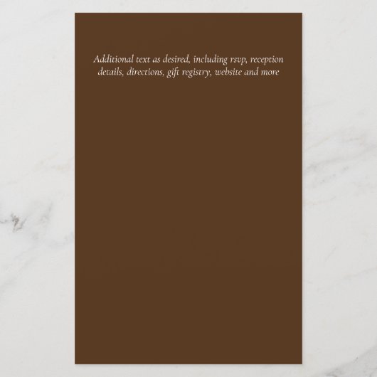 CHEAPEST Wedding Invitation Green Wreath BUDGET (Rückseite)