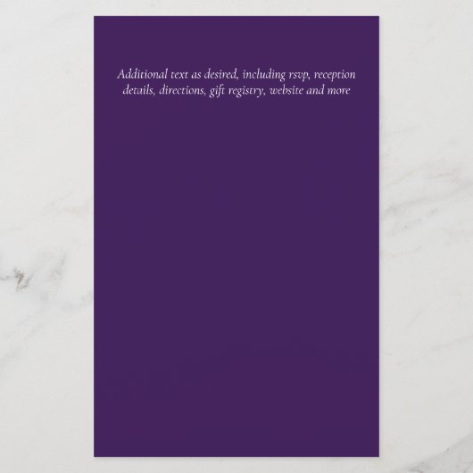 CHEAPEST Wedding Invitation Green Wreath BUDGET (Rückseite)