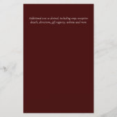 CHEAPEST Wedding Invitation Green Wreath BUDGET (Rückseite)