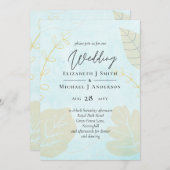Cheapest Wedding Watercolor Blue Wash Script (Vorne/Hinten)