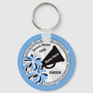 CheapTeam Geschenkideen für Cheer, Blue, White, Bl Schlüsselanhänger
