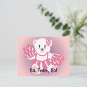 Chear Bear Postcard Postkarte (Stehend Vorderseite)