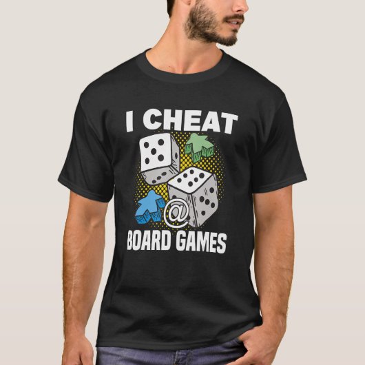Cheat at Board Games Board Gamer Tablet T-Shirt (Vorderseite)