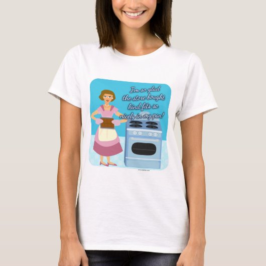Cheat Brownies Snarky Hausfrau Kitsch T-Shirt (Vorderseite)
