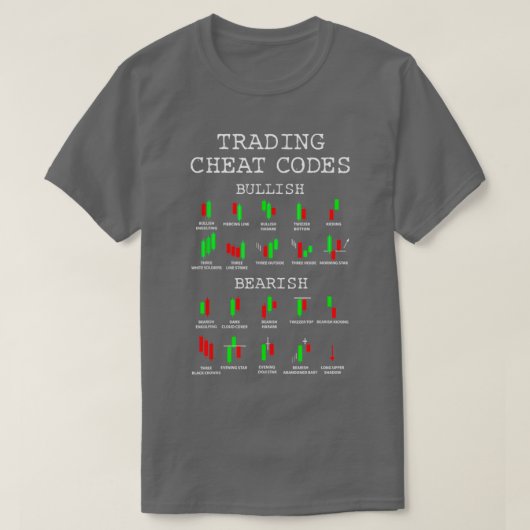 Cheat Code Candlestick-Muster T-Shirt (Design vorne)