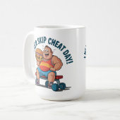 Cheat Day Champion: Gym Goals wieder maged! Kaffeetasse (Vorderseite Links)