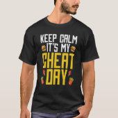 Cheat Day Diät Food Workout Quotes Fitness Gym T-Shirt (Vorderseite)