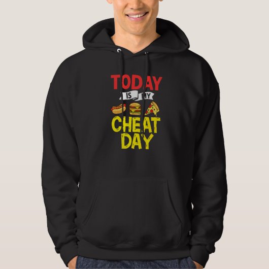 Cheat Day Diet Food Workout Quotes Fitness Gym Hoodie (Vorderseite)