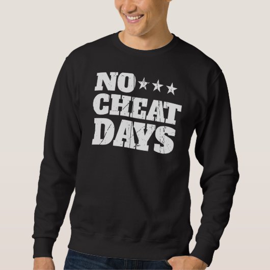 Cheat Day No für Food Lover Sweatshirt (Vorderseite)