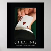 Cheat Demotivations-Poster Poster (Vorne)