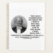 Cheat Me Won't Sue You Law Too Slow Ruin You Planer (Vorderseite)