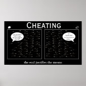 Cheat - Motivierend Demotivation Poster (Vorne)
