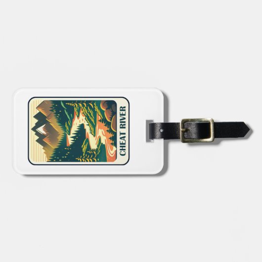 Cheat River West Virginia Colors Gepäckanhänger (Vorderseite horizontal)