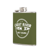 Cheat River, West Virginia Flachmann (Links)