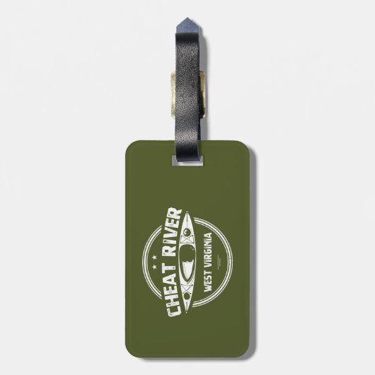 Cheat River, West Virginia Gepäckanhänger (Rückseite vertikal)