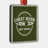 Cheat River, West Virginia Ornament Aus Metall (Rechts)