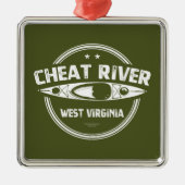 Cheat River, West Virginia Ornament Aus Metall (Vorne)