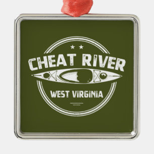 Cheat River, West Virginia Ornament Aus Metall