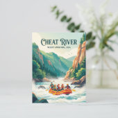 Cheat River, West Virginia, USA Postkarte (Stehend Vorderseite)