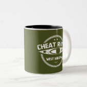 Cheat River, West Virginia Zweifarbige Tasse (VorderseiteRechts)