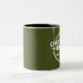 Cheat River, West Virginia Zweifarbige Tasse (Mittel)