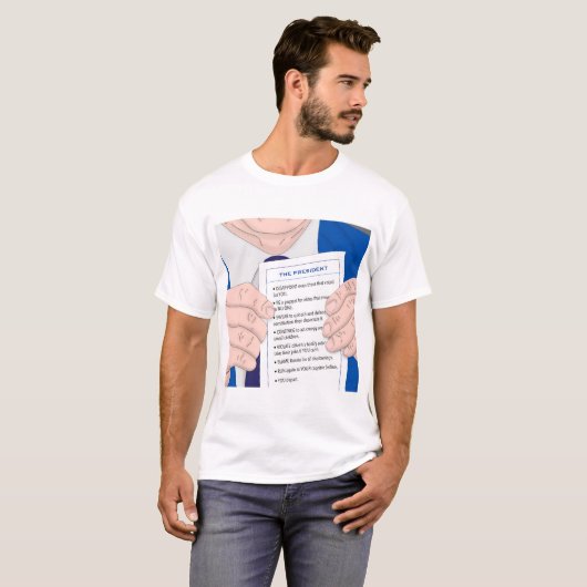 Cheat Sheet T - Shirt der Präsidenten (Vorne ganz)