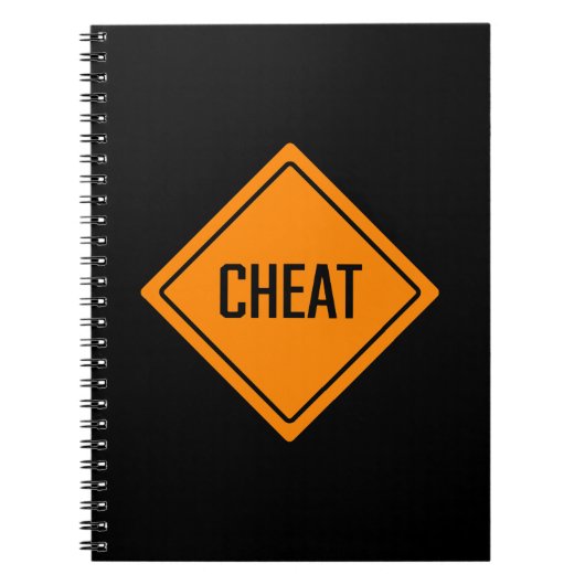 Cheat Word-Zeichen | SpiralNotebook Notizblock (Vorderseite)