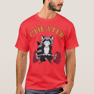 Cheater Racoon Deadlift Bodybuilding T-Shirt
