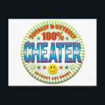 Cheater Totally Postkarte<br><div class="desc">INSGESAMT 100 % KÄDER</div>