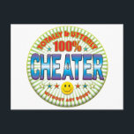 Cheater Totally Postkarte<br><div class="desc">INSGESAMT 100 % KÄDER</div>