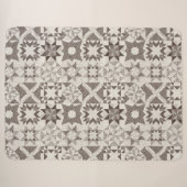 Cheater Traditionelle Patchwork Stars Quilt Black Sherpadecke (Vorderseite (Horizontal))