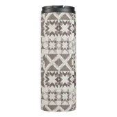 Cheater Traditionelle Patchwork Stars Quilt Black Thermosbecher (Rückseite)