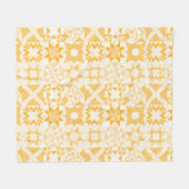 Cheater Traditionelle Patchwork Stars Quilt White Fleecedecke (Vorderseite (Horizontal))