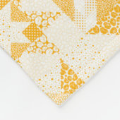 Cheater Traditionelle Patchwork Stars Quilt White Fleecedecke (Ecke)