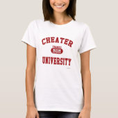 Cheater University Parody Uni Athletic Dept T-Shirt (Vorderseite)
