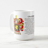 Cheatham, der Ursprung, die Bedeutung und das Kaffeetasse (Vorderseite Links)